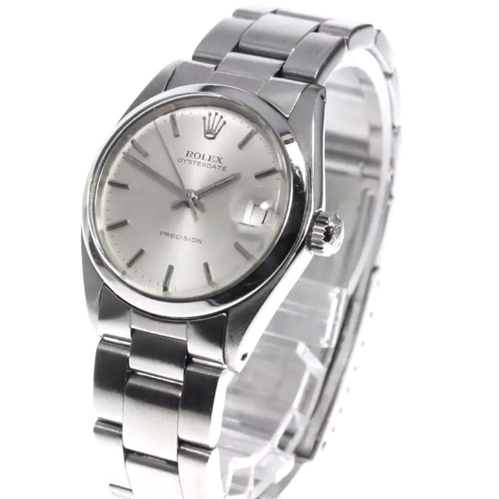 Sold - Rolex precision silver hand winding Lady